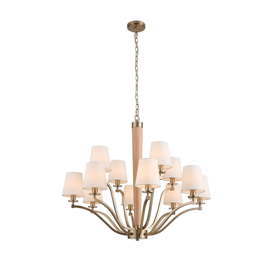 Curva 12 Light 2 Tier Chandelier