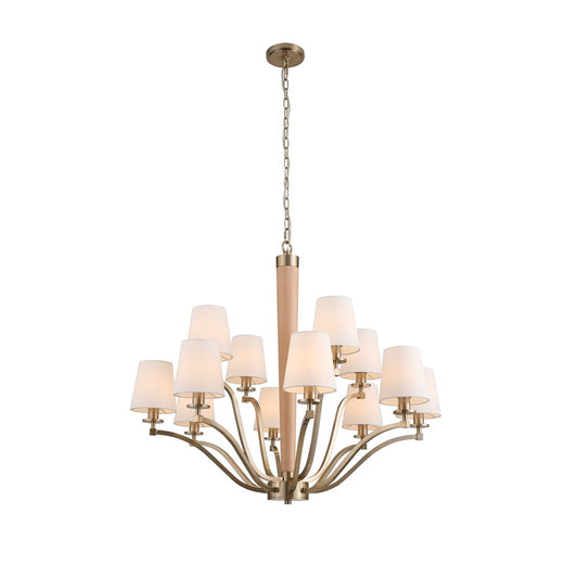 Curva 12 Light 2 Tier Chandelier