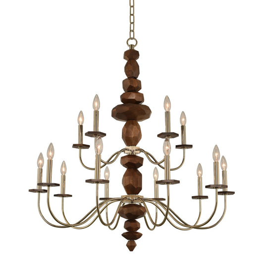 Lassen (10+5) Light 2 Tier Chandelier