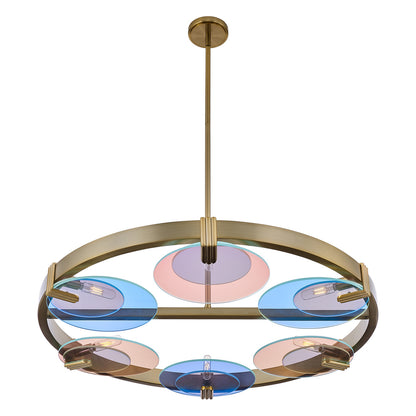 Optics 36" 6-Light Chandelier