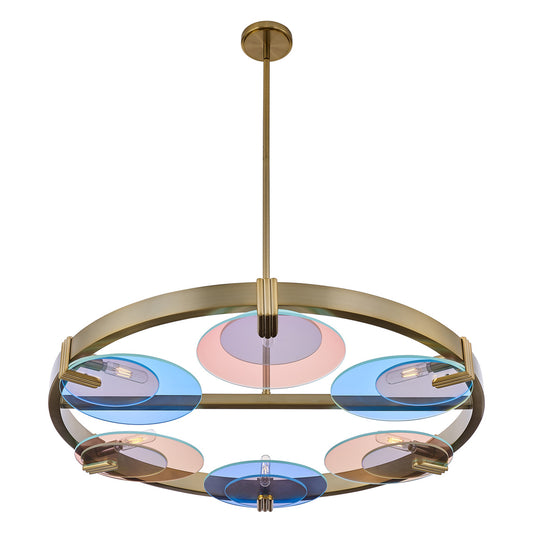 Optics 36" 6-Light Chandelier
