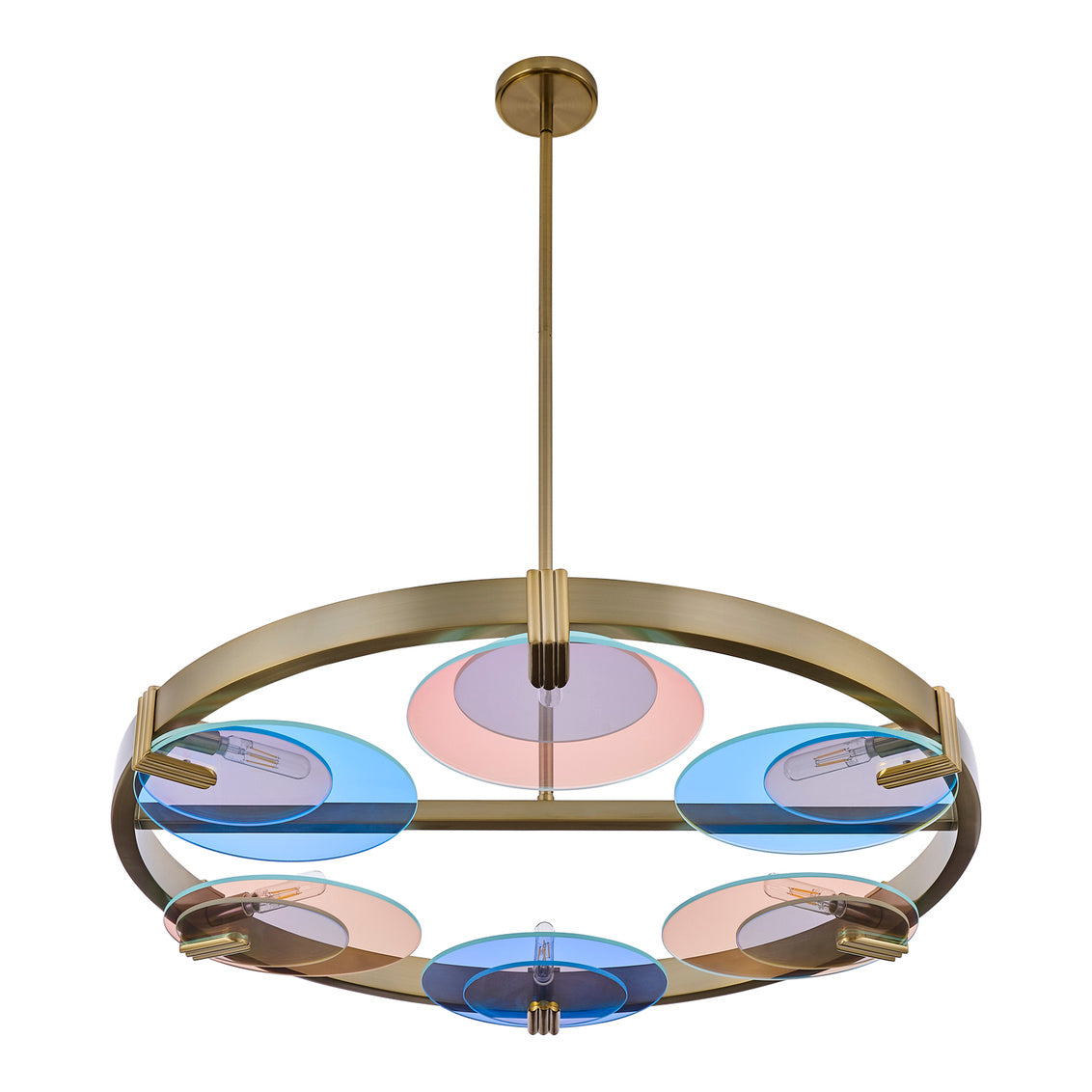 Optics 36" 6-Light Chandelier