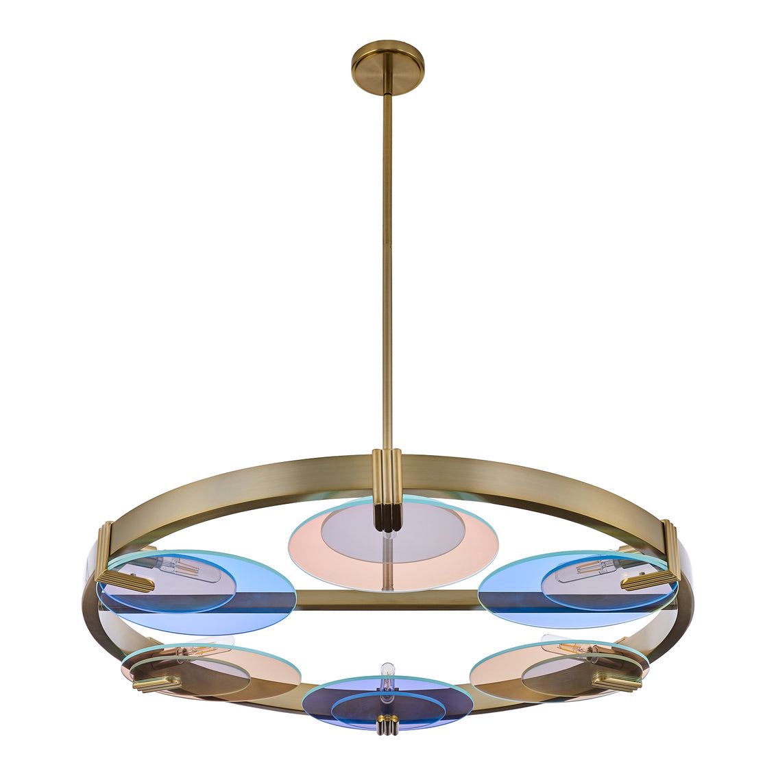 Optics 36" 6-Light Chandelier