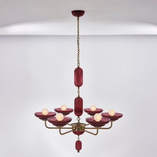 Verde 40" 6-Light Chandelier