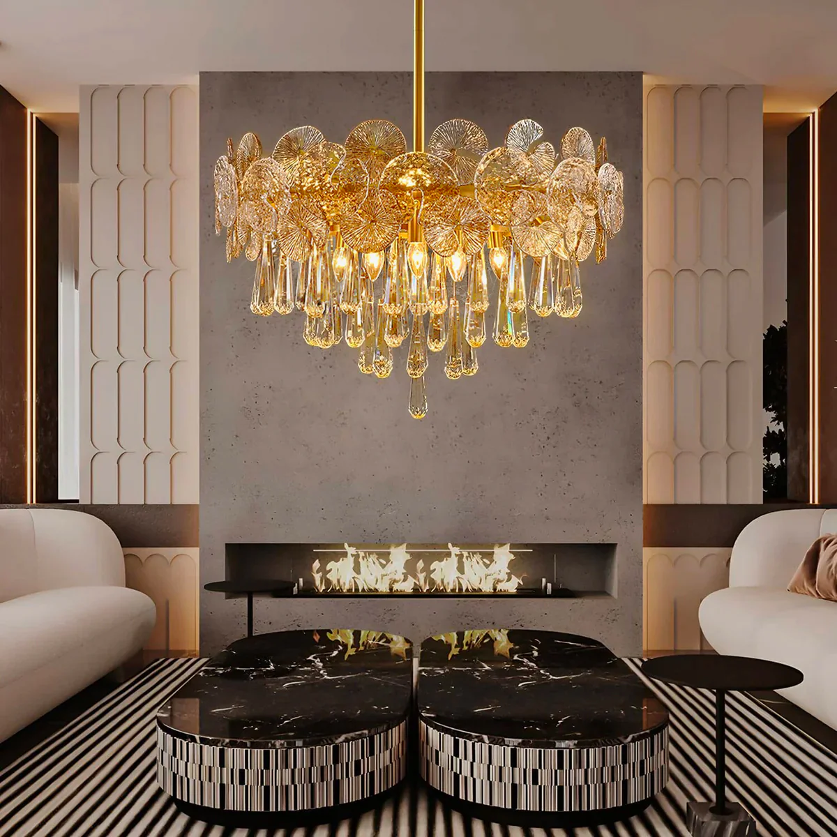 Royale Gold Crystal Chandelier