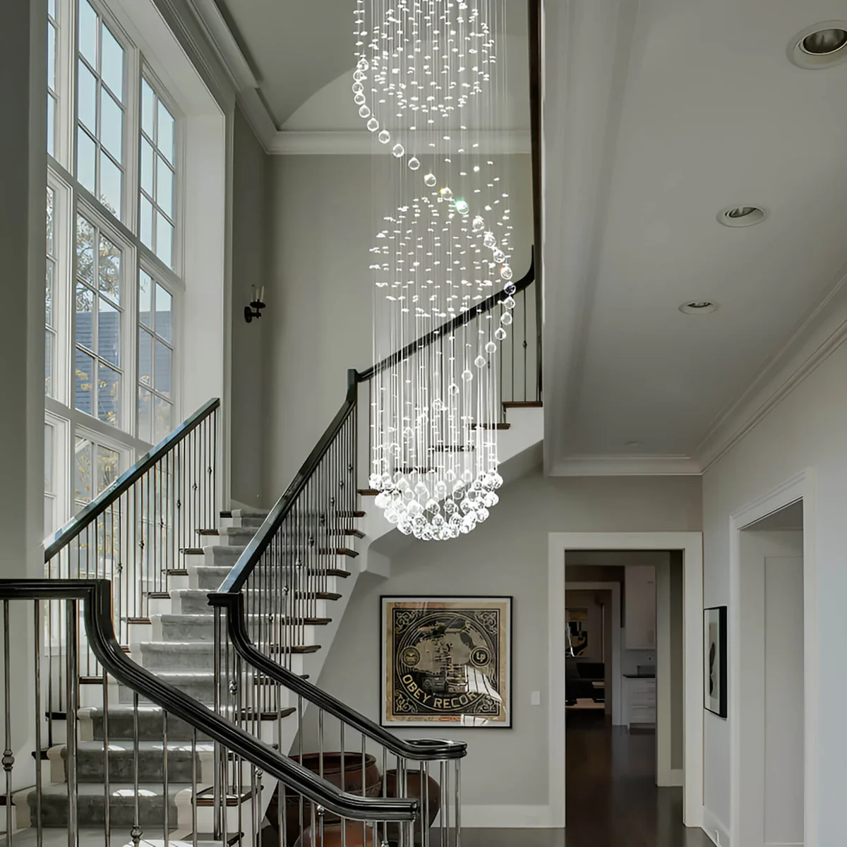 Cascade Spiral Chandelier